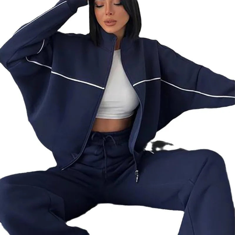 New Cross-Border European American Casual Set: Long-Sleeve
