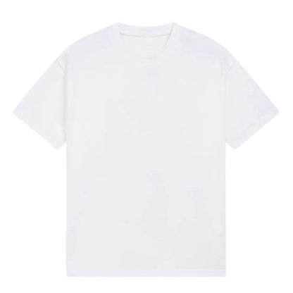 M3en's Abstract Face Print Oversized Streetwear Tee
