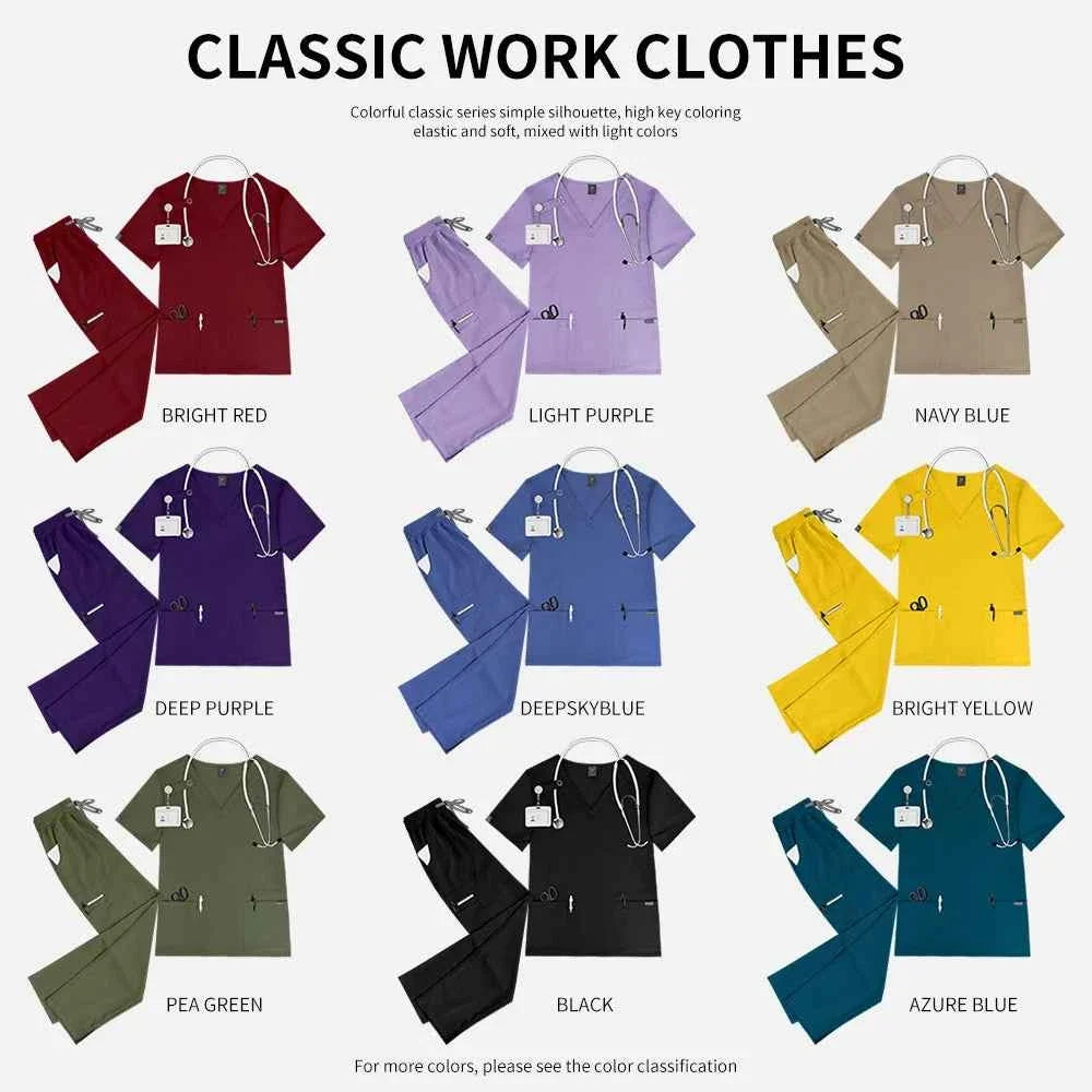 Women's Medical Scrub Workwear Set