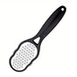 Stainless Steel Foot File - Anti-Splash Ergonomic File with Coarse/Fine Grit, Durable for Home Pedicure & Holiday Gift