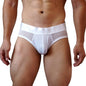 Jockmail Men Briefs Mens Panties Sexy Transparent Mesh Ice Silk Gay Men Underwear Sissy Men Underpants Ropa Interior Hombre