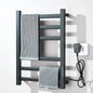 Electric Towel Dryer Black/White Bathroom Electric Rack Digital Display Temperature Time Control Towel Warmer Rail