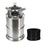 Outdoor Camping Portable Wood Stove Stainless Steel Double-Layer Heat-Concentrating Split Stackable Picnic Backpack Stove