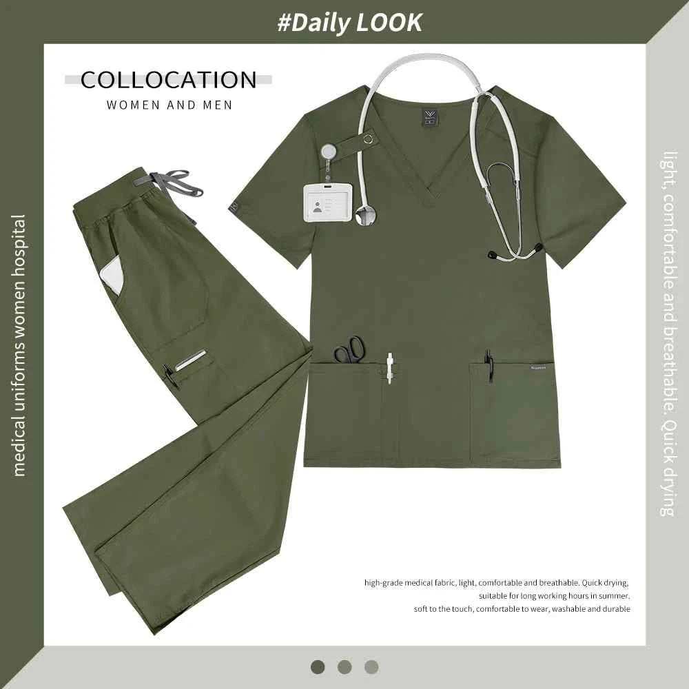 Women's Medical Scrub Workwear Set