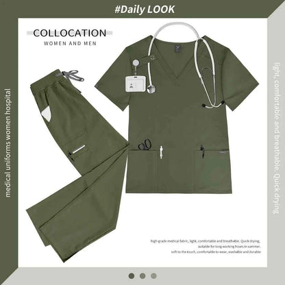 Women's Medical Scrub Workwear Set