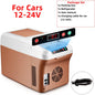 Yanace 15L Portable Car Refrigerator Dual Zone Mini Fridge Freezer for Camping Travel Electric Cooler Box  Outdoor Use