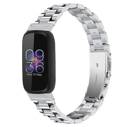 Fitbit Inspire 3 Stainless Steel Link Bracelet Band, Solid & Two-Tone