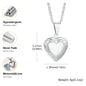 Vnox Never Fade Silver Color Stainless Steel Women Locket Pendant, Openable Heart Pendant Necklaces, Life Tree Floral Collar