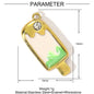 3pcs/Lot Stainless Steel Enamel Plam Flip Flop Shell Diy Charm Women Watermelon Strawberry Necklace Pendant Summer Ocean Jewelry