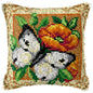 Knot Pillow Package Latch Hook Kit Cushion Pillowcase Kussen Set For Needlework DIY Butterfly Flower Plant Series Latch Hook Kit