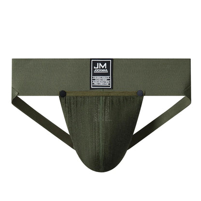 Men's Underwear Men Sexy Briefs Jockstrap Removable Penis Pouch Cotton Panties Thongs Mesh Underpants Gay Slip Homme Srting