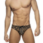 Men’s Leopard Print Swimwear Briefs – Bold & Comfortable