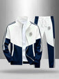 Men's Colorblock Tracksuit 2-Piece Set