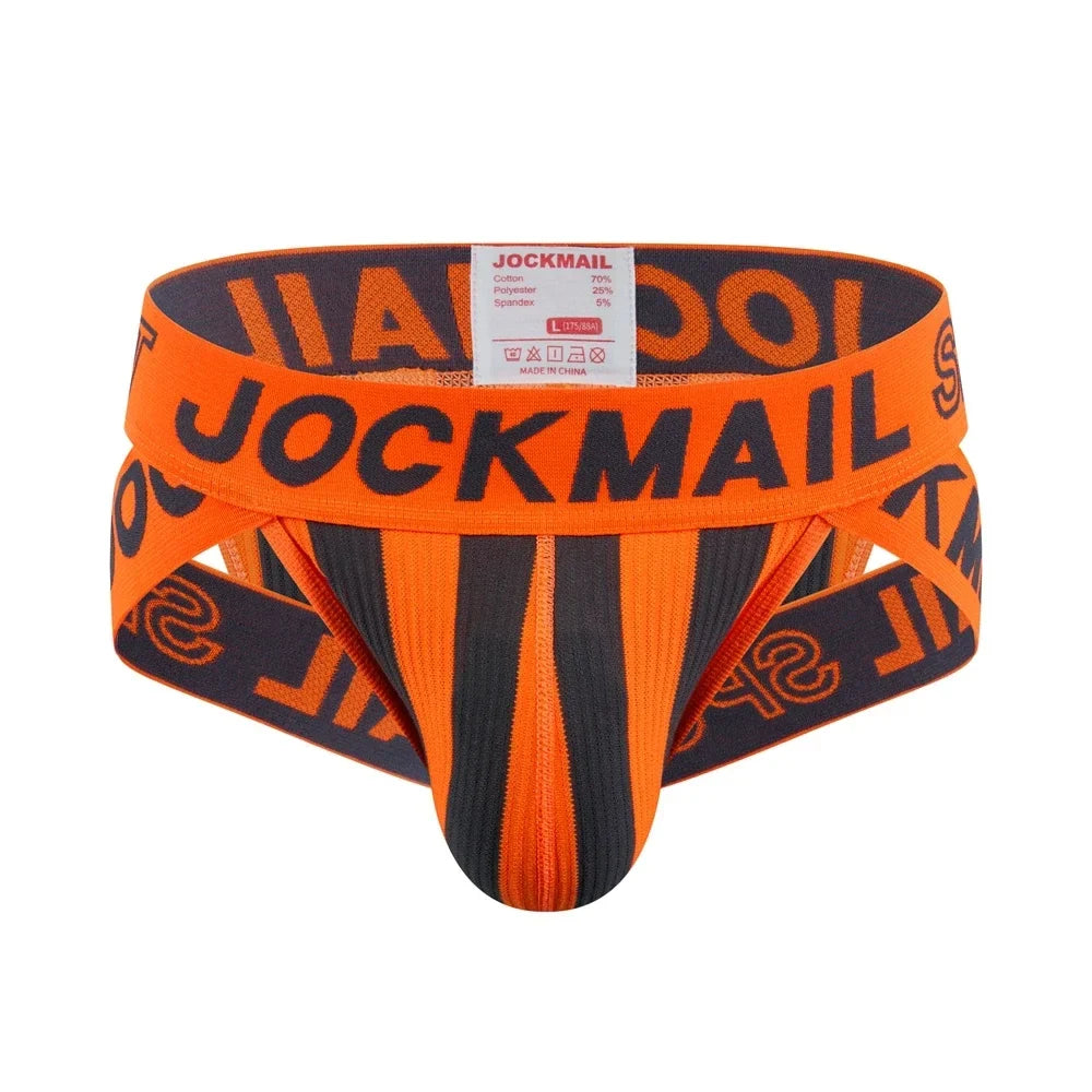 JOCKMAIL Men's Briefs Sexy Men Underwear Jockstrap Slip Homme Bikini Cueca Hombre Underpants Gay Panties Calzoncillos Breathable