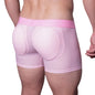 Men's Sexy Ice Mesh Breathable Butt Lift Boxer Briefs Underwear, Comfy Padded Underwear Boxer with Hip Pad Buttocks Boxer Trunk