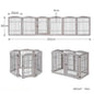 Wooden Pet Fence Dog Fence Freely Combinable Pet Isolation Door Indoor Foldable Dog Cage for Small and Medium Dogs Pet Supplies
