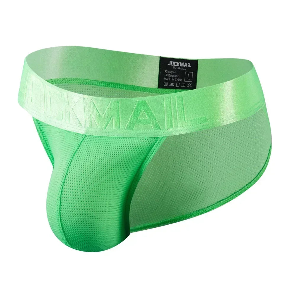 Man's Underwear Briefs Underpants Nylon Mesh Quick Dry Men's Briefs Bikini Slip Men's Tanga Briefs Jockstrap Gay Underwear