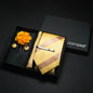 Wine red Men Tie Paisley Silk Tie Pocket Square Cufflink Luxury Gift Box Set Wedding Gravat Accessories Neck Tie For Men
