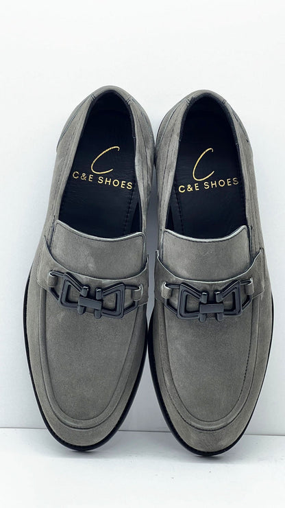 C Collection Suede Loafer - Grey