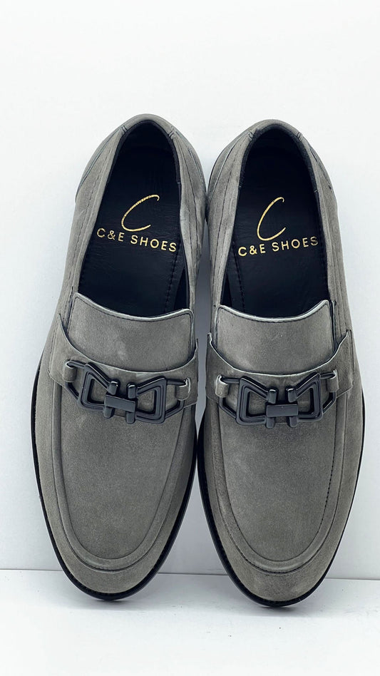 C Collection Suede Loafer - Grey