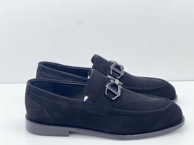C Collection Suede Loafer - Black