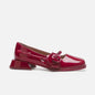 Lacquer Leather Mary Jane Shoes Women Flower Designer Women Shoes Shallow Fashion Square Toe Elegant Chunky Retro Pumps Female
