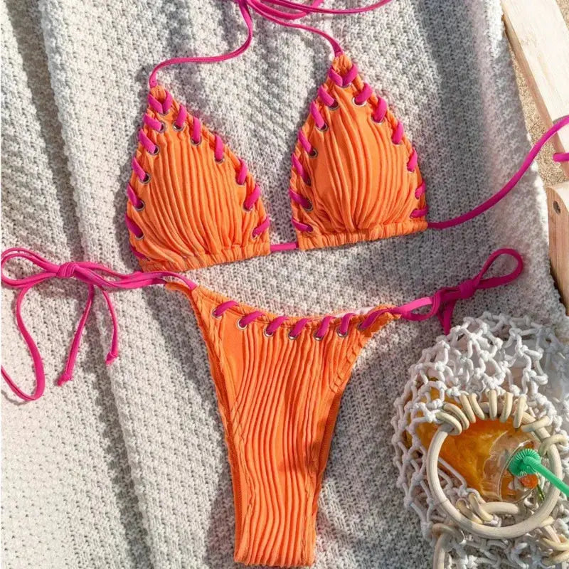 Two-Piece Swimsuit Women's Beachwear Set + Stylish & Premium
