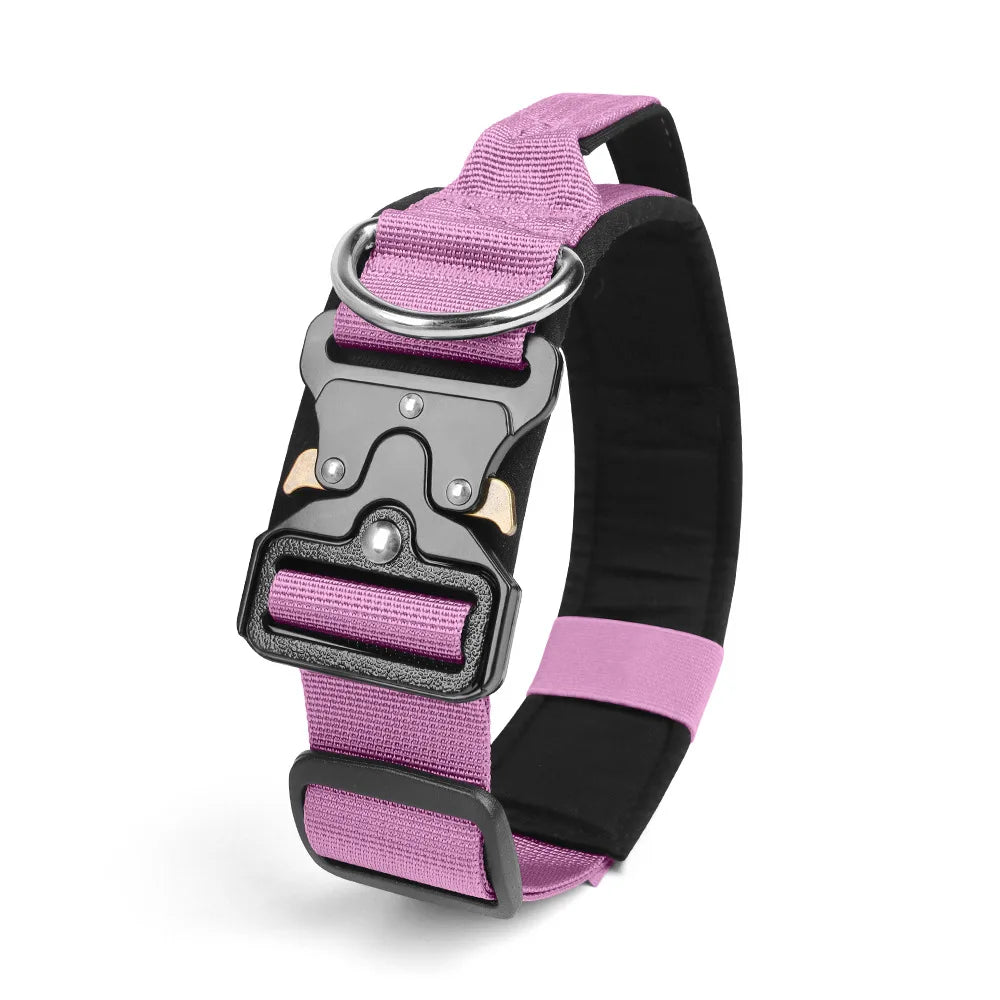Tactical Dog Collar for Medium to Large Dogs 8 Colors Pet Collar Durable Comfortable Harness for Training And Control