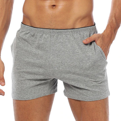 ORLVS Brand Boxer Men Underwear Cotton Pouch Boxershorts Sleep Men Underpants Panties For Swim Or Boxers Shorts With Pocket