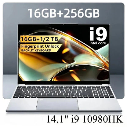 Intel Core i9 10980HK 14.1 Inch Pro Laptop 8C 16T 2.4 5.3GHz 16MB 45W 32GB  2TB M.2 SSD Gaming Notebook Office Pro Max HD