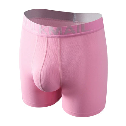 Sexy Men Underwear Men's Boxer 3D Hammock-shaped Pouch Designed Breathable Mesh Panels Men Boxershorts Trunk Male Underpants