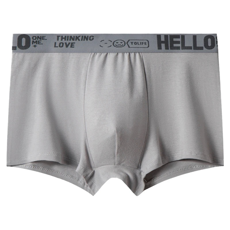 Hello Men's Breathable Antibacterial Boxer Shorts