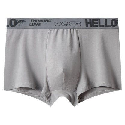Hello Men's Breathable Antibacterial Boxer Shorts