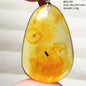 Natural Amber Pendant From Baltic Flower Yellow Amber Water Drop Women Men Jewelry Reiki Stone Women Men AAAAAAA
