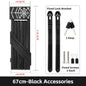 WEST BIKING Bike Foldable Lock Anti-theft Electric E-Bike Chain Padlock Motorcycle Safety Portable Locks Bicycle Accessories