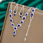 4PCS Fashion Elegant Crystal Jewelry Sets for Women Rhinestones