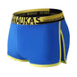 Men's Ice Silk Boxer Shorts Homewear Breathable Wide Side Arrow Pants