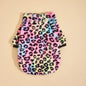 Pet Clothes for Dog Cat Puppy Tank Top Colorful Leopard Fuzzy Coat  Sweatshirt Dog Outfits for Small Medium Dog for Autumn Winte