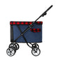 Folding Pet Stroller Cabin with Top Mesh Doo for Dogs and Cats Shock Absorber Swivel Front Wheel,Rear Wheel with Foot Brakes