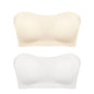 Women's Sexy Strapless Push Up Bra Removable Padded Seamless Ice Silk Top Women Invisible Beauty Back Anti-slip Off-shoulder Bra