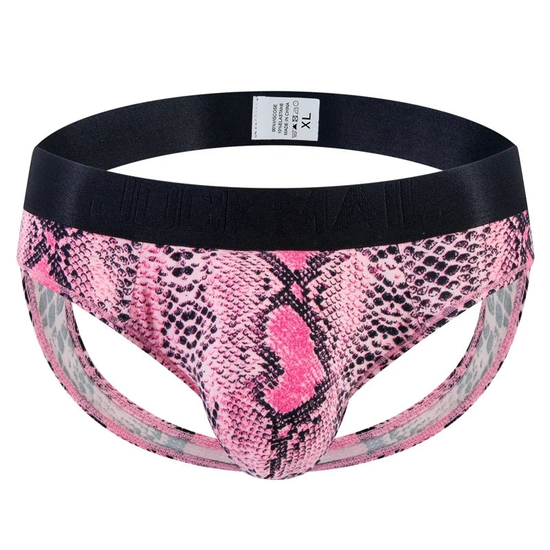 Leopard Print Jockstrap Sexy Briefs Men Bikini Underwear Slip Hombre Calzoncillos Hombre Kinckers Men Briefs Cuecas Gay