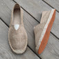 Mens Espadrilles Men Patchwork Slip on Summer Shoes Loafers Breathable Canvas Shoe Jute Wrapped Women Shoes Unisex