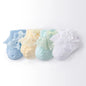 Lawadka 4Pairs/lot Newborn Baby Socks For Girls Cotton Lace Infant Girls Sock Princess Bow Toddler Baby Girls Socks Spring 0-24M