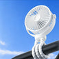 Baby 3 Speeds Stroller Mini Fan with Light Portable USB Charging Fan