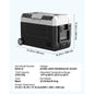 SucceBuy 35L 45L 55L Car Refrigerator Compressor Electric Cooler, -4°F to 68°F Truck Refrigerator with APP Control Wheels & Dual