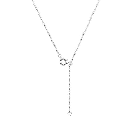 Romantic Pink Crown Heart Pendant Necklace Genuine 925 Sterling Silver Elegant Fine Jewelry for Women Wedding Holiday Presents