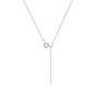 Romantic Pink Crown Heart Pendant Necklace Genuine 925 Sterling Silver Elegant Fine Jewelry for Women Wedding Holiday Presents