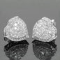 Delicate stud earrings for men and women Square accessories suitable for wedding parties go with everything