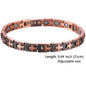 Women Magnetic Therapy Anklets 99.9% Pure Solid Copper 3500 Gauss Magnets Ankle Pain Relief for Arthritis Adjustable Size