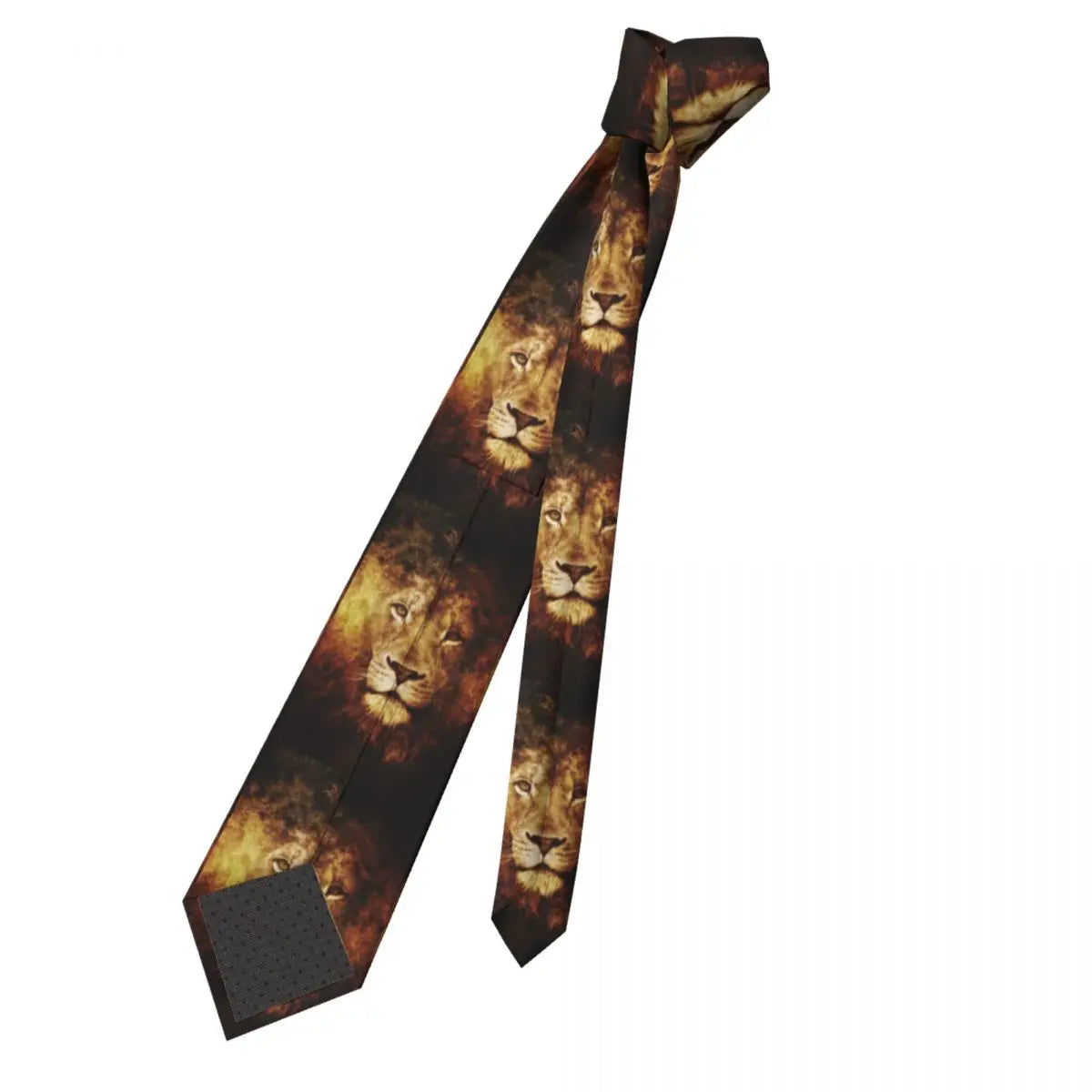Fashion Lion Of Judah Jesus Necktie for Men Personalized Silk Christian Faith Judah Business Tie